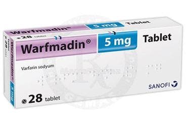 WARFMADIN 5 MG TABLET (28 TABLET) İlaç Görseli