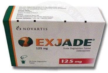 EXJADE 125 MG 28 ADET SUDA DAGILABILEN TABLET İlaç Görseli