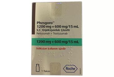 PHESGORO 1200 MG+600 MG/15 ML SC ENJEKSIYONLUK
COZELTI (1 ADET) İlaç Görseli
