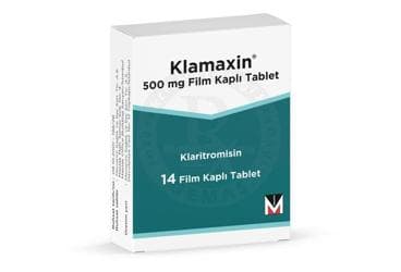 KLAMAXIN 500 MG FILM KAPLI TABLET (14 FILM TABLET) İlaç Görseli