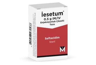 IESETUM 0,5 G IM/IV ENJEKSIYONLUK COZELTI TOZU (1 FLAKON) İlaç Görseli