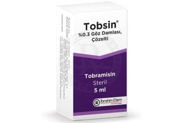 TOBSIN % 0,3 GOZ DAMLASI, COZELTI İlaç Görseli