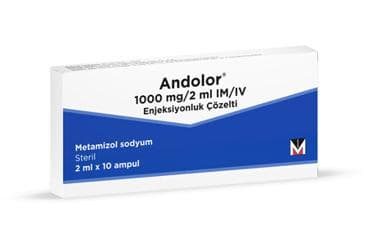 ANDOLOR 1000 MG/2 ML IM/IV ENJEKSIYONLUK COZELTI İlaç Görseli