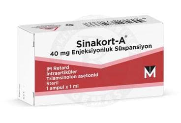 SINAKORT-A 40 MG ENJEKSIYONLUK SUSPANSIYON (1 AMPUL) İlaç Görseli