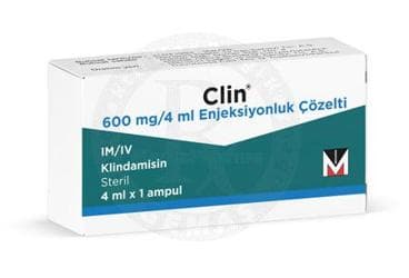 CLIN 600 MG/4 ML ENJEKSIYONLUK COZELTI (1 AMPUL) İlaç Görseli