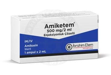 AMIKETEM 500 MG/2 ML ENJEKSIYONLUK COZELTI İlaç Görseli