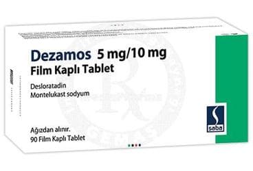 DEZAMOS 5 MG/10 MG FILM KAPLI TABLET (90 TABLET) İlaç Görseli