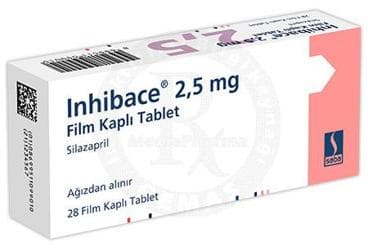 INHIBACE 2,5 MG FILM KAPLI TABLET İlaç Görseli