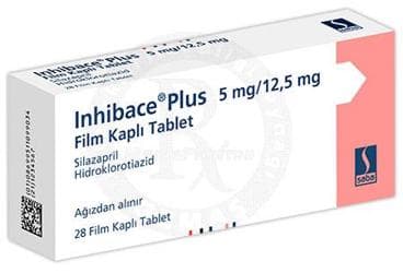 INHIBACE PLUS 5 MG / 12,5 MG 28 TABLET İlaç Görseli