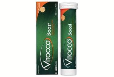 VITOCCO BOOST VITAMIN VE MINERAL ICEREN PORTAKAL AROMALI TAKVIYE EDICI GIDA 15 tablet İlaç Görseli
