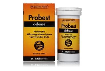 PROBEST DEFENSE PROBIYOTIK MIKROORGANIZMA ICEREN TAKVIYE EDICI GIDA 20 tablet İlaç Görseli