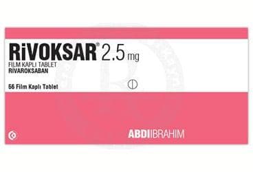 RIVOKSAR 2.5 MG FILM KAPLI TABLET (56 TABLET) İlaç Görseli