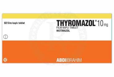 THYROMAZOL 10 MG FILM KAPLI TABLET (50 TABLET) İlaç Görseli