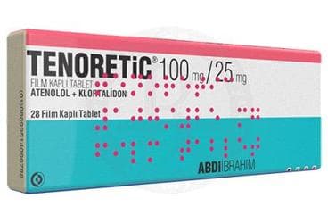 TENORETIC 100 MG/25 MG 28 FILM TABLET İlaç Görseli