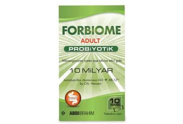 FORBIOME ADULT PROBIYOTIK MIKROORGANIZMA ICEREN TAKVIYE EDICI GIDA 10 saşe İlaç Görseli