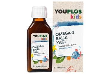 YOUPLUS KIDS OMEGA-3 BALIK YAGI 100 ml şişe İlaç Görseli