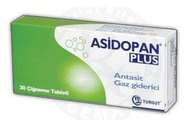 ASIDOPAN PLUS CIGNEME TABLETI (30 TABLET) İlaç Görseli