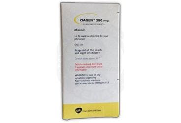 ZIAGEN 300 MG FILM KAPLI TABLET (60 TABLET) İlaç Görseli