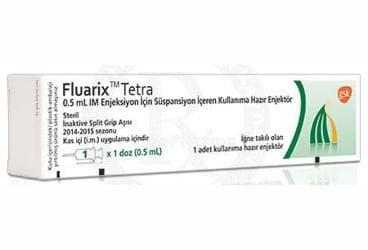 FLUARIX TETRA 0,5 ML I.M. ENJEKSIYON ICIN SUSPANSIYON ICEREN KULLANIMA HAZIR ENJEKTOR İlaç Görseli
