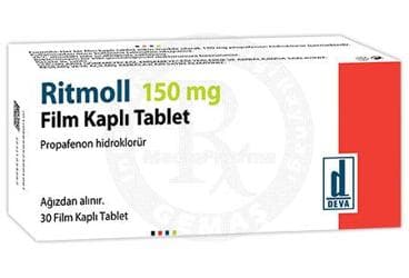 RITMOLL 150 MG FILM KAPLI TABLET (30 TABLET) İlaç Görseli