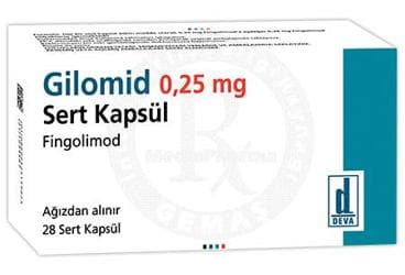 GILOMID 0,25 MG SERT KAPSUL (28 KAPSUL) İlaç Görseli