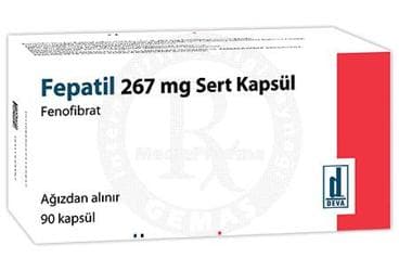 FEPATIL 267 MG SERT KAPSUL (90 KAPSUL) İlaç Görseli