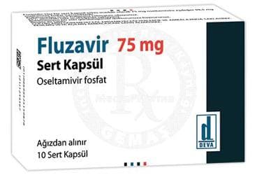 FLUZAVIR 75 MG SERT KAPSUL (10 KAPSUL) İlaç Görseli