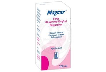 MAGCAR FORTE 600 MG / 70 MG / 150 MG / 5 ML SUSPANSIYON (200 ML) İlaç Görseli