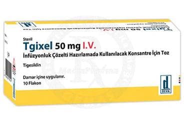 TGIXEL 50 MG I.V. INFUZYONLUK COZELTI HAZIRLAMADA KULLANILACAK KONSANTRE ICIN TOZ İlaç Görseli