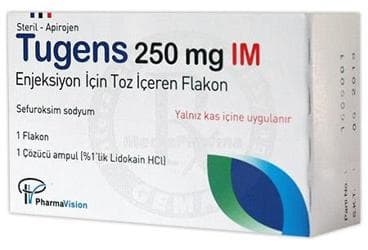 TUGENS 250 MG IM ENJEKSIYON ICIN TOZ ICEREN FLAKON İlaç Görseli