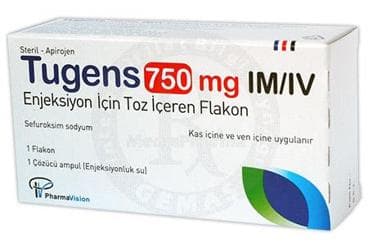 TUGENS 750 MG IM/IV ENJEKSIYON ICIN TOZ ICEREN 1 FLAKON İlaç Görseli