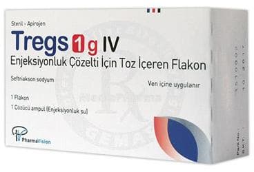 TREGS 1 G IV ENJEKSIYONLUK COZELTI ICIN TOZ ICEREN FLAKON İlaç Görseli