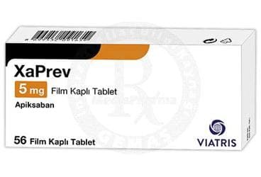 XAPREV 5 MG FILM KAPLI TABLET (56 TABLET) İlaç Görseli