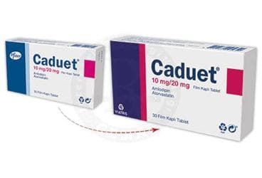 CADUET 10MG/20MG 30 FILM TABLET İlaç Görseli
