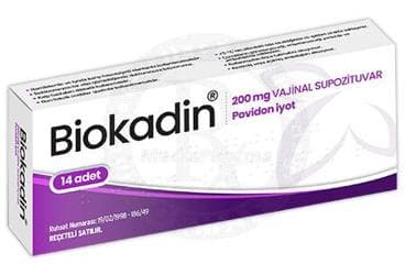 BIOKADIN VAG 0,2 GR 14 SUPOZITUAR İlaç Görseli