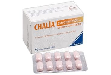 CHALIA 250/250/1/300 MG GASTRO-REZISTAN TABLET ( 50 TABLET ) İlaç Görseli