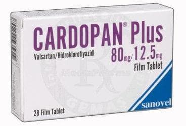 CARDOPAN PLUS 80/12,5 MG FILM KAPLI TABLET (28 TABLET) İlaç Görseli
