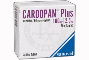 CARDOPAN PLUS 160 MG/12,5 MG FILM KAPLI TABLET (28 TABLET) İlaç Görseli
