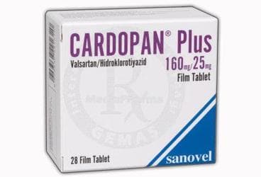 CARDOPAN PLUS 160 /25 MG 28 FILM TABLET İlaç Görseli