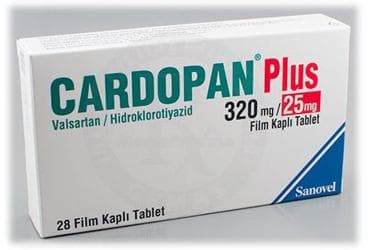 CARDOPAN PLUS 320/25 MG 28 FILM KAPLI TABLET İlaç Görseli