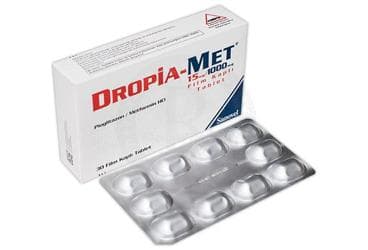DROPIA-MET 15 MG/1000 MG FILM KAPLI TABLET (30 FILM KAPLI TABLET) İlaç Görseli