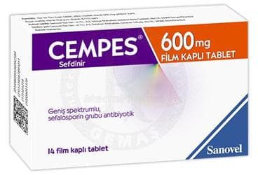 CEMPES 600 MG FILM KAPLI TABLET (14 TABLET) İlaç Görseli