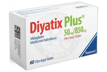DIYATIX PLUS 50 MG/850 MG FILM KAPLI TABLET (60 TABLET) İlaç Görseli