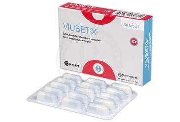 VIUBETIX LUTEIN, KUERSETIN, VITAMINLER VE MINERALLER ICEREN KAPSUL 30 kapsül İlaç Görseli