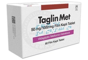 TAGLIN MET 50 MG/1000 MG FILM KAPLI TABLET (60 TABLET) İlaç Görseli
