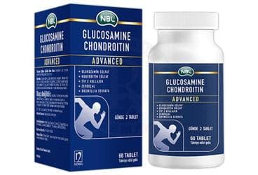 NBL GLUCOSAMINE CHONDROITIN ADVANCED GLUKOZAMIN, KONDROITIN ICEREN TAKVIYE EDICI GIDA 60 tablet İlaç Görseli