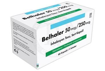 BELHALER 50 MCG/250 MCG INHALASYON TOZU, SERT KAPSUL İlaç Görseli