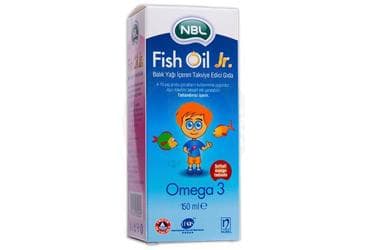 NBL FISH OIL JR. BALIK YAGI ICEREN TAKVIYE EDICI GIDA 150 ml şişe İlaç Görseli