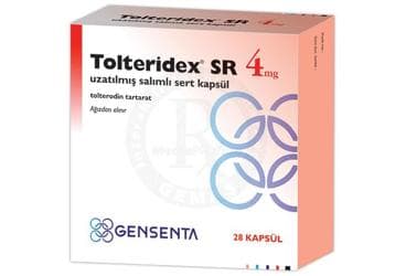 TOLTERIDEX SR 4 MG UZATILMIS SALIMLI SERT KAPSUL (28 KAPSUL) İlaç Görseli
