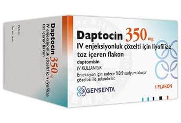 DAPTOCIN 350 MG IV ENJEKSIYONLUK COZELTI ICIN LIYOFILIZE TOZ ICEREN FLAKON (1 FLAKON) İlaç Görseli